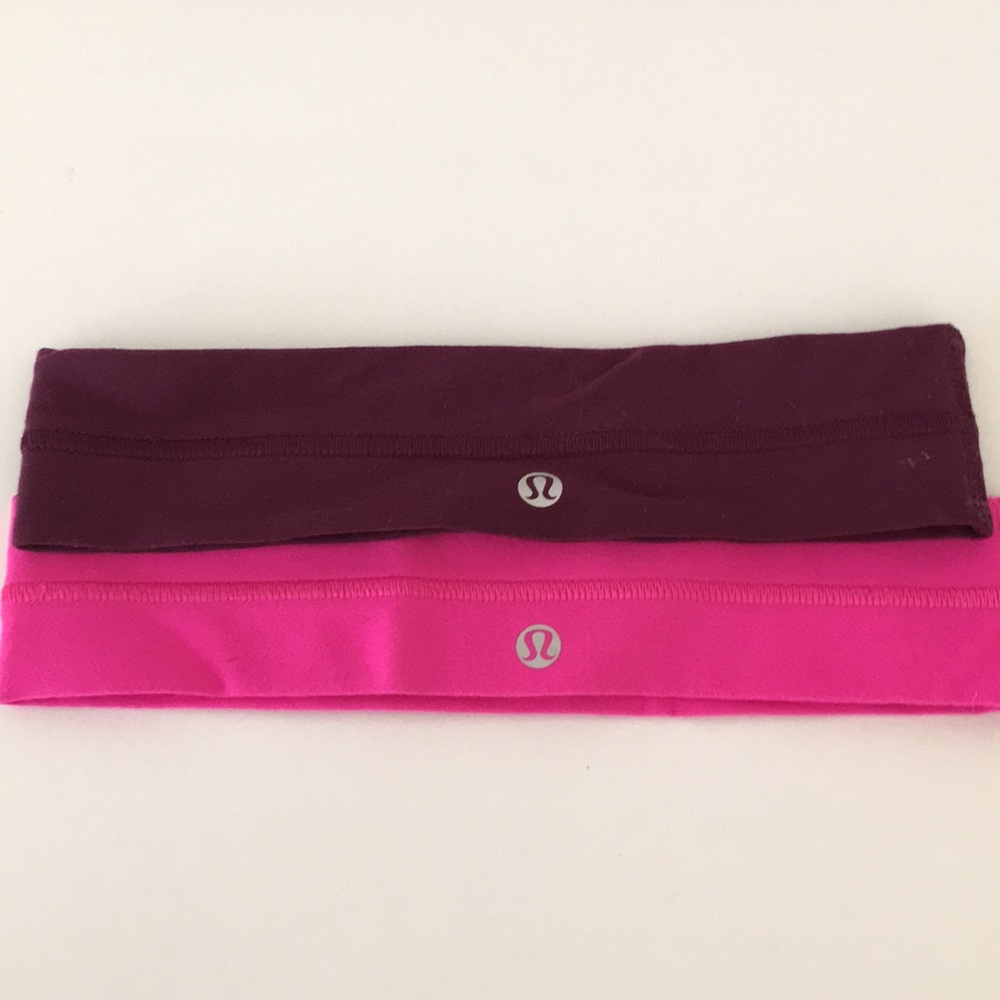 Two LuluLemon Headbands